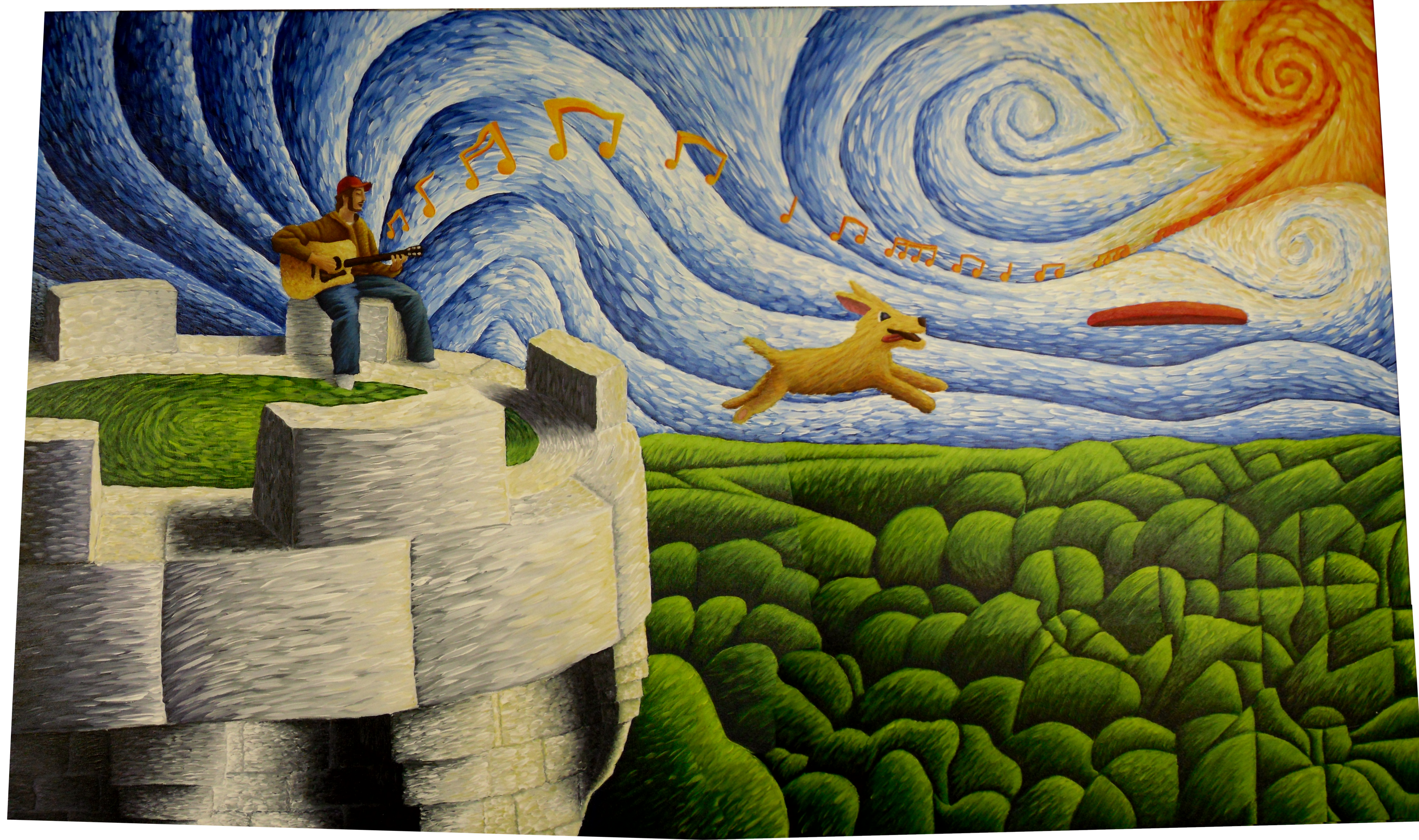 4717x2793 I Spent Two Years Painting This Canvas. - Composite Painting