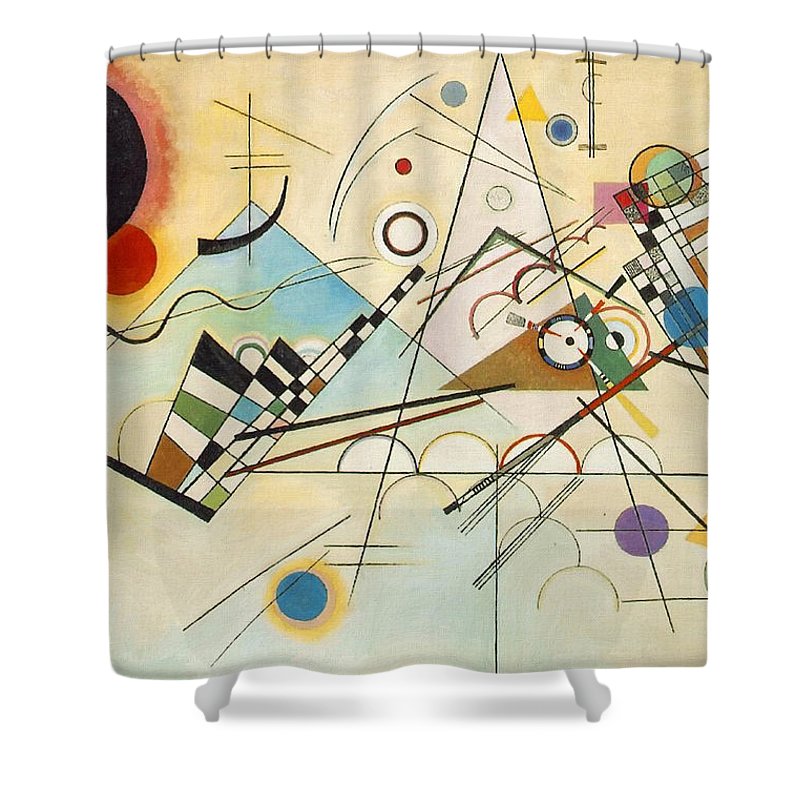 800x800 Composition Viii Shower Curtain For Sale By Wassily Kandinsky - Composition Viii Painting