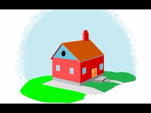 480x360 Simple Draw Nature Hut In Ms Paint On Computer - Computer Painting