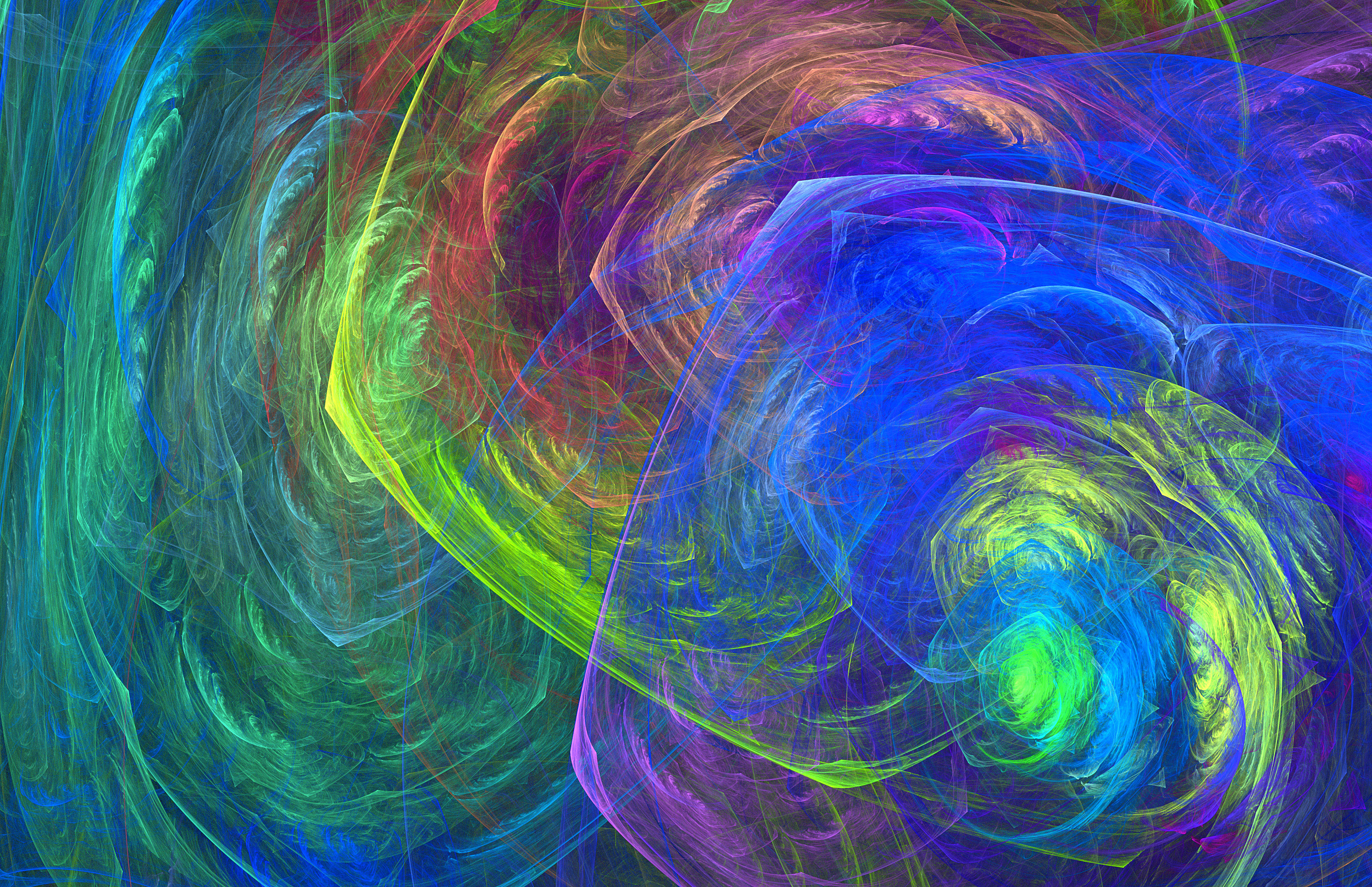 3000x1939 Fractal Texture Color Swirl Abstract Light Computer Painting Stock - Computer Painting