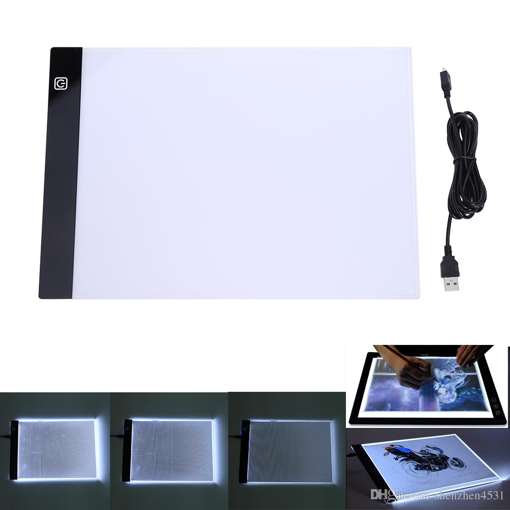 1001x1001 A4 Led Art Stencil Board Light Pad Tracing Writing Painting Light - Computer Painting For Kids
