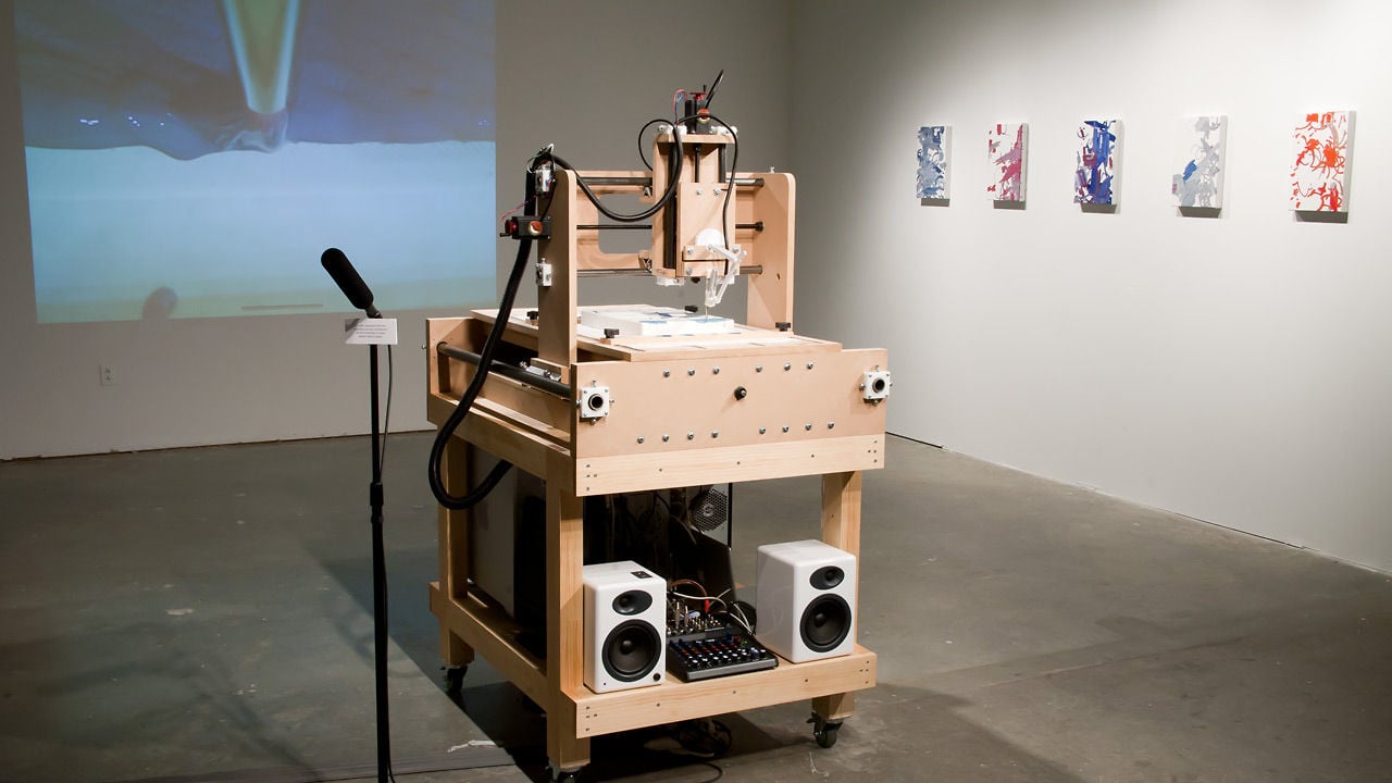 1280x720 Interactive Robotic Painting Machine On Vimeo - Computerized Painting