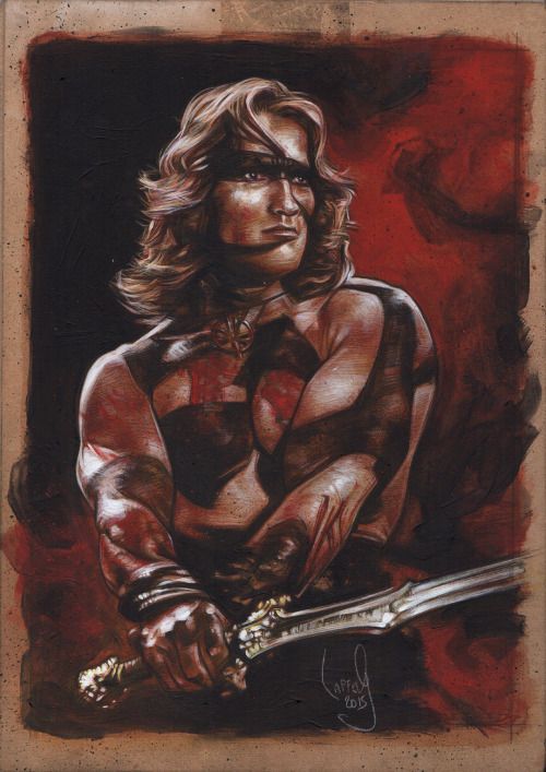 500x707 Conan Painting By Jeff Lafferty Art - Conan Painting