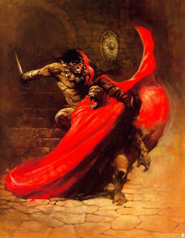 711x912 Frank Frazetta Conan Painting Best Conan Paintings For Sale - Conan Painting