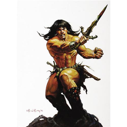500x500 Ken Kelly - Conan Painting