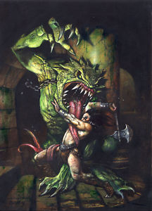 216x300 Simon Bisley Original Art - Conan Painting