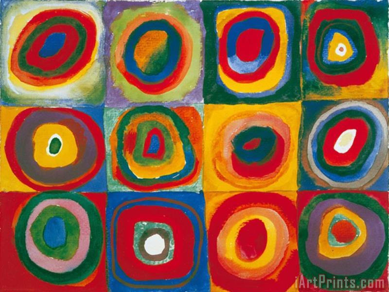 800x600 Wassily Kandinsky Colour Study Squares And Concentric Circles - Concentric Circles Painting