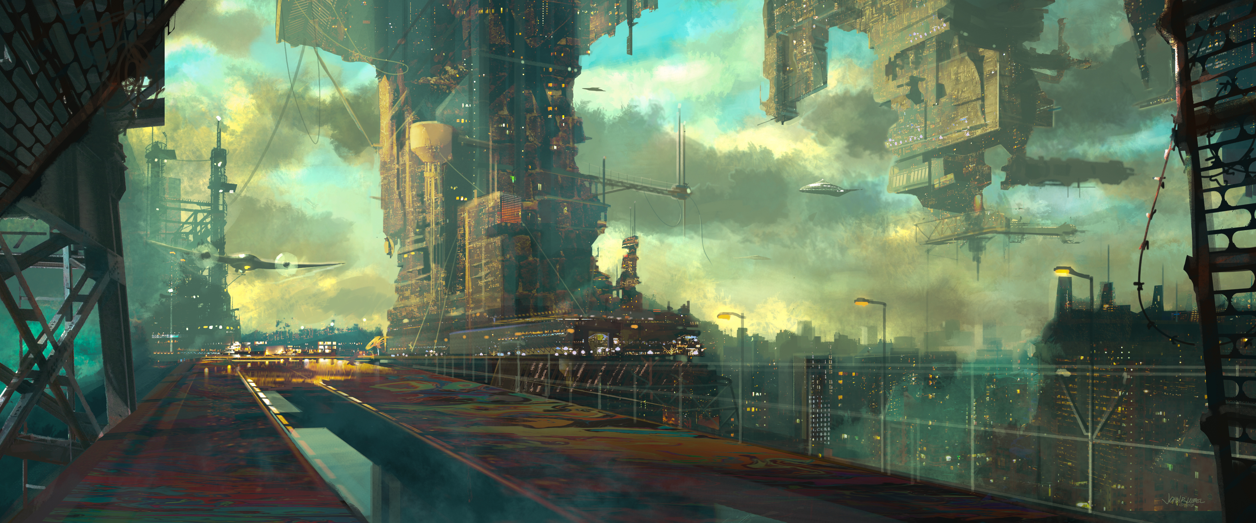 4074x1698 Concept Painting The Art Of John Uibel - Concept Painting