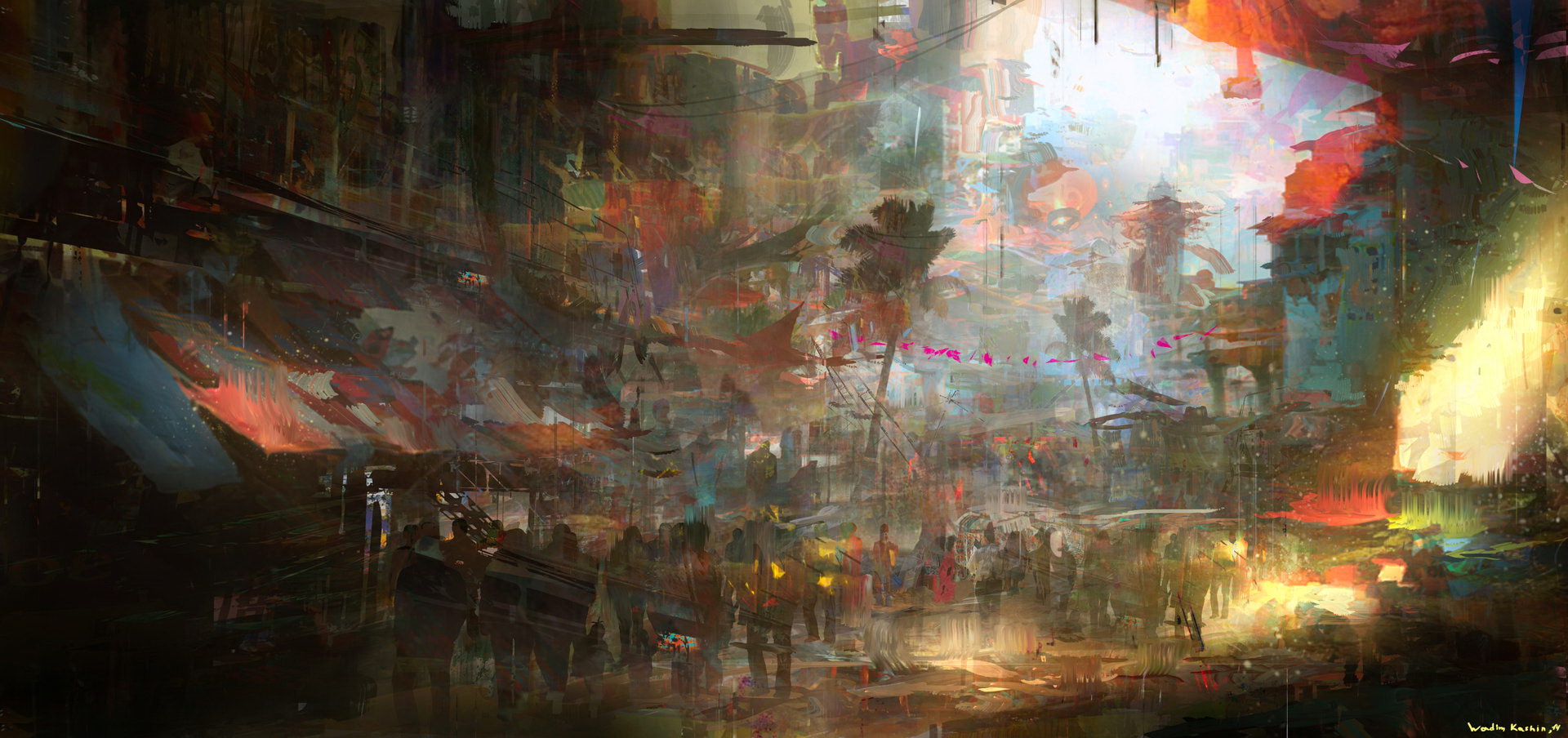 1920x904 Abstract Approach To Concept Art - Concept Painting
