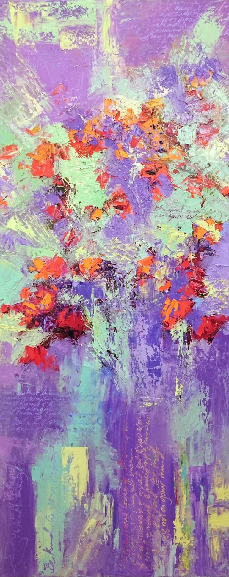 770x1942 Saatchi Art Purple Abstract, Conceptual Art, Oil Painting - Conceptual Art Painting