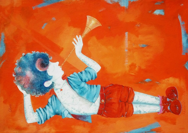 640x453 Shiv Kumar Soni - Conceptual Art Painting