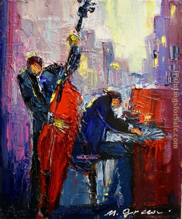 583x700 Maya Green Concert Painting - Concert Painting