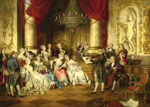 300x214 Music Concert Europe Art Print Oil Painting Printed On Canvas - Concert Painting