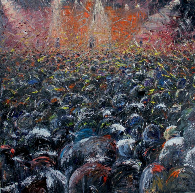 770x762 Saatchi Art Concert Painting By Lesley Oldaker - Concert Painting