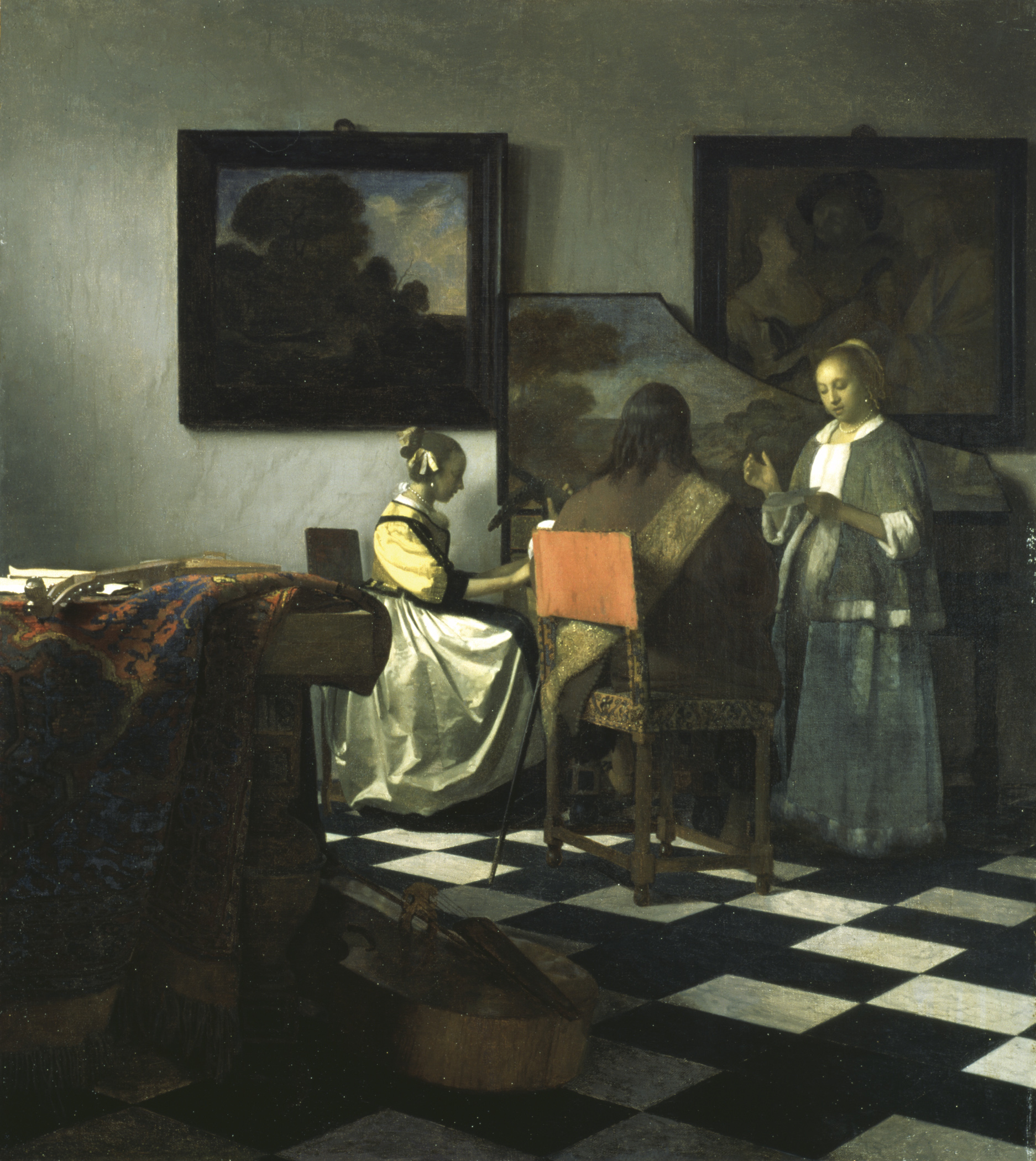 1874x2100 The Concert (Vermeer) - Concert Painting