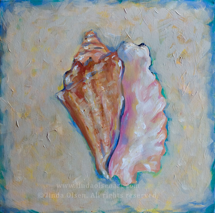 750x744 Conch Shell - Conch Shell Painting