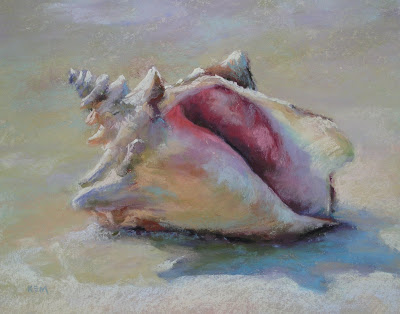400x314 Painting My World Conch Shell Bahamas - Conch Shell Painting