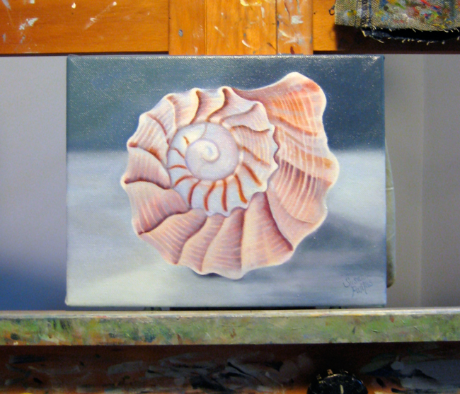 650x557 Susanna Pantas - Conch Shell Painting