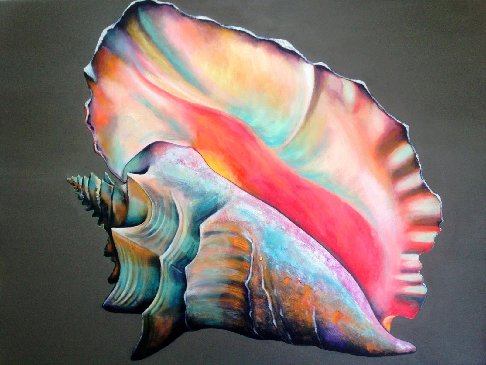 1600x1200 Conch Shell Paintings - Conch Shell Painting