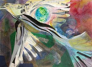 300x220 Incan Condor Painting By Tricia Poulosleonard - Condor Painting