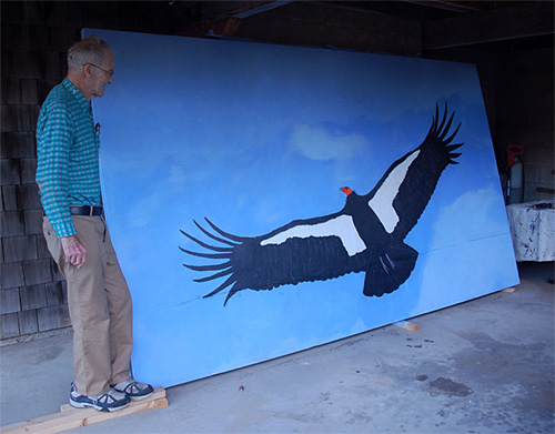 500x391 Ron Guthrie Art California Condor Painting - Condor Painting