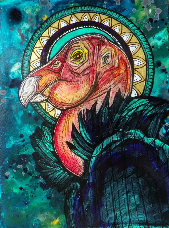 595x800 Animal Art California Condor Art Animal Drawings - Condor Painting