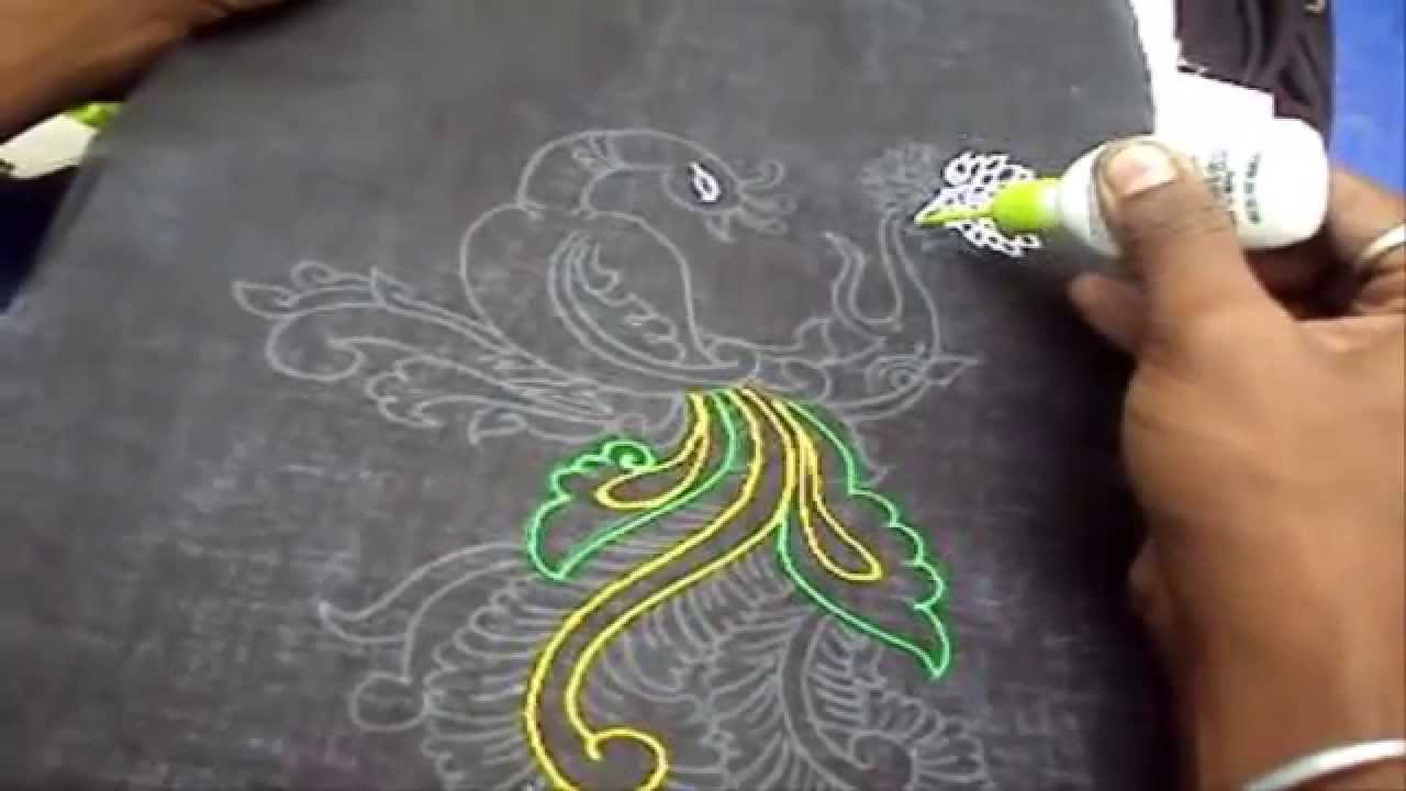 1280x720 How To Use 3d Cone Out Liner For Fabric Painting - Cone Painting