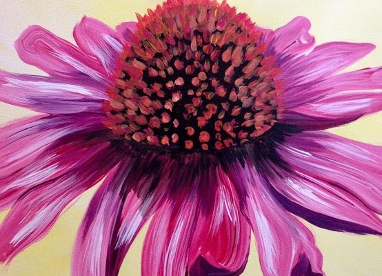 554x400 Samantha Bonacorsa - Coneflower Painting