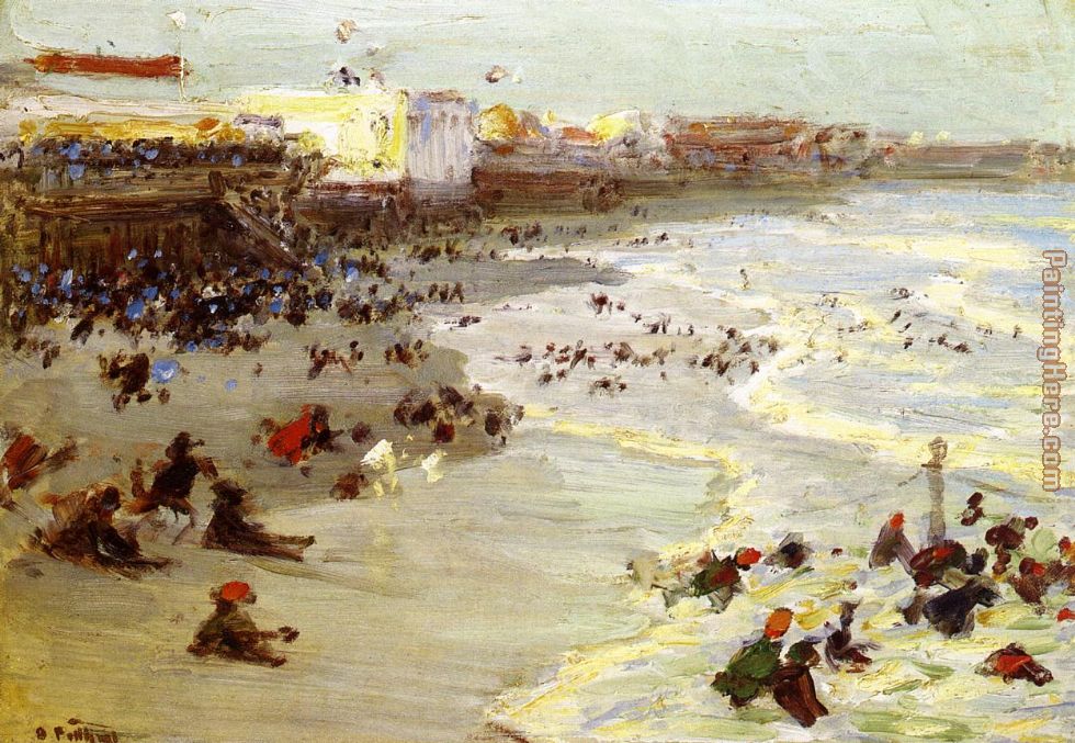 980x677 Edward Henry Potthast Coney Island Painting Anysize 50% Off - Coney Island Painting