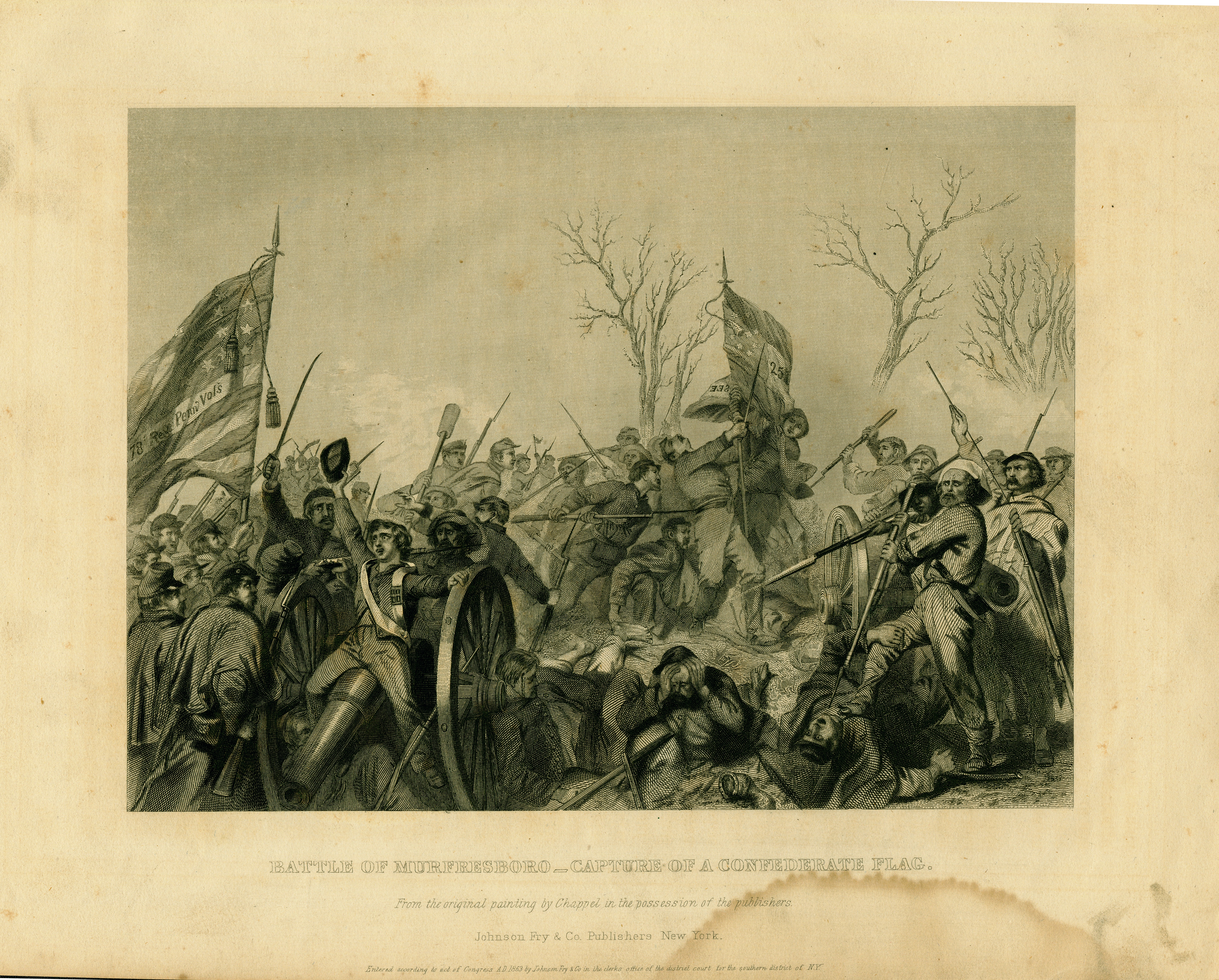 5836x4693 Filebattle Of Murfreesboro - Confederate Flag Painting