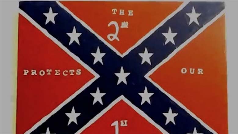 780x440 Photo George Zimmerman's Confederate Flag Painting - Confederate Flag Painting