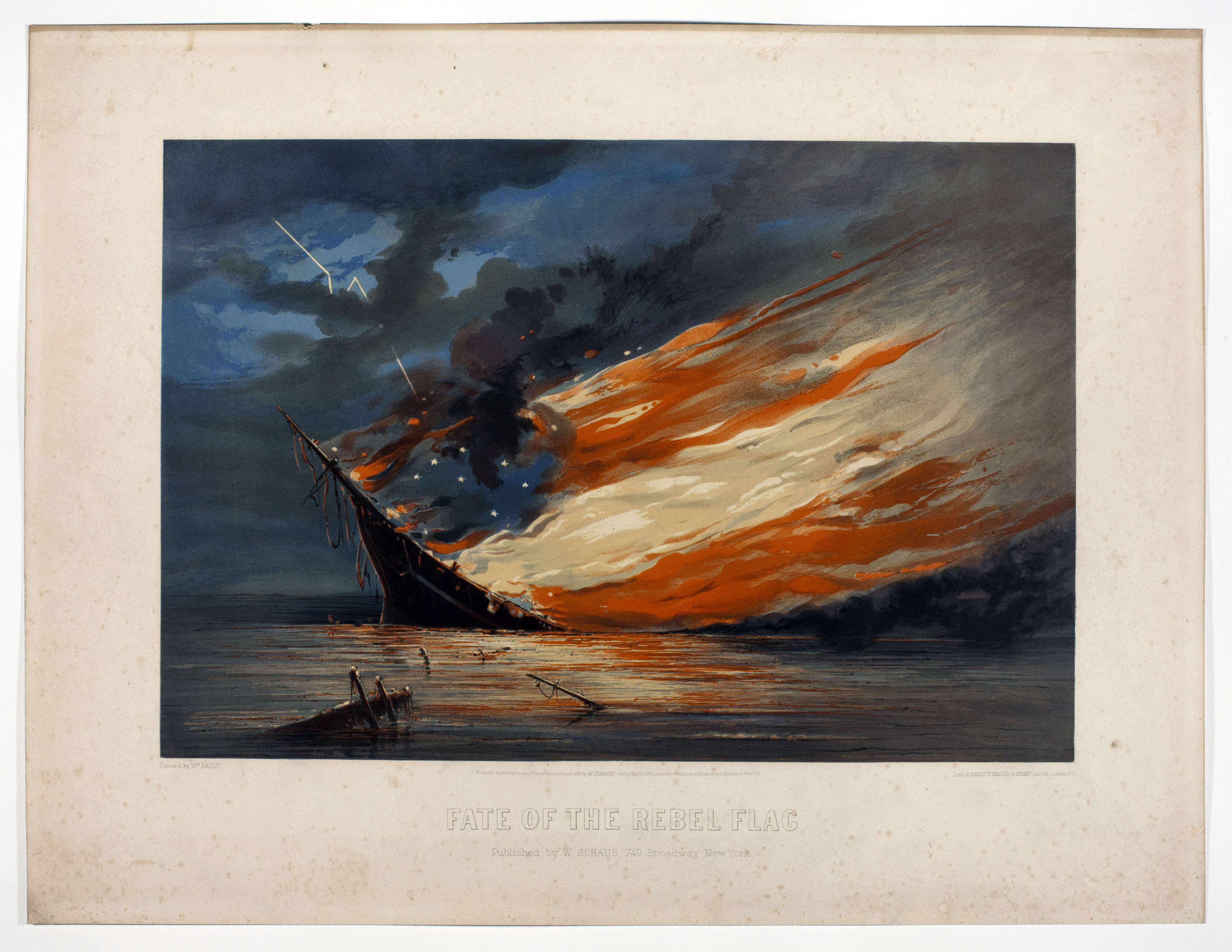 4455x3442 The Acquisitions Table Fate Of The Rebel Flag - Confederate Flag Painting