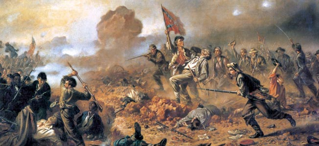 652x300 Bushrod Johnson Yankee Quaker, Confederate General - Confederate Generals Painting