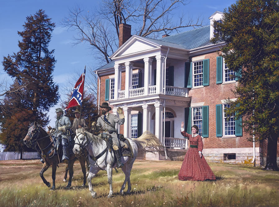 900x668 Civil War Artist John Paul Strain Releases New Painting - Confederate Generals Painting