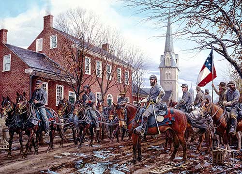 500x359 Civil War Era Art Print After The Storm Is A Limited Edition - Confederate Generals Painting