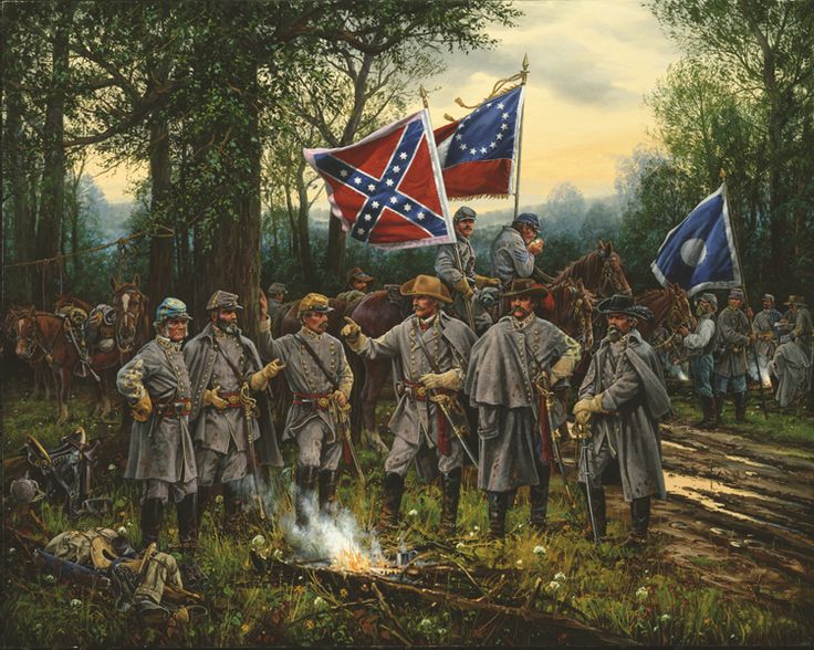 736x588 The 337 Best Civil War Prints Images On America Civil - Confederate Generals Painting