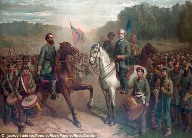 634x456 Us Army Seeks Removal Of Lee, - Confederate Generals Painting