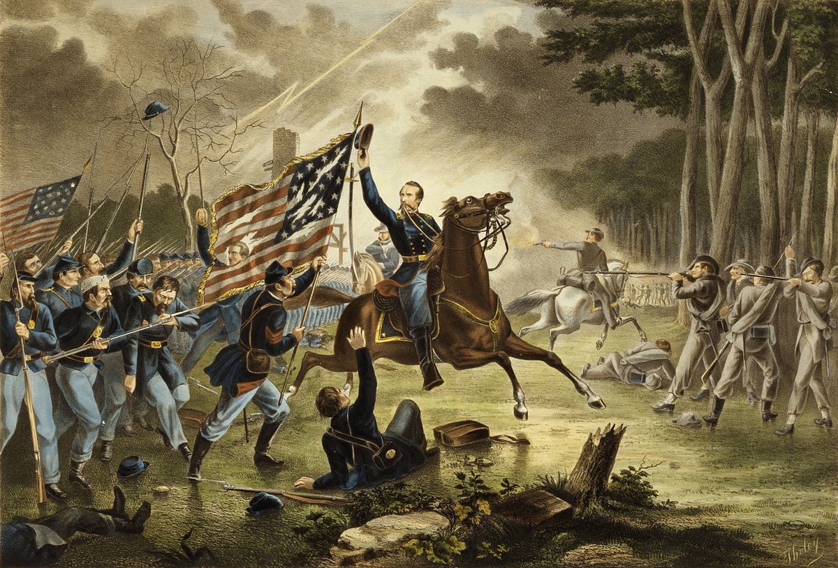 1200x814 Battle Of Chantilly - Confederate Generals Painting