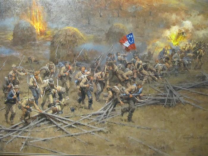 700x525 Wwii Total War In Arkansas And The Battle For Prairie Grove - Confederate Painting