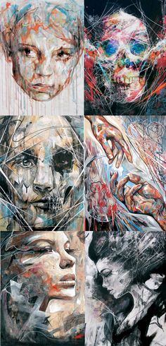 236x490 Danny O'Connor Abstract Portraits Painting Used In Colleen Hoover - Confess Painting