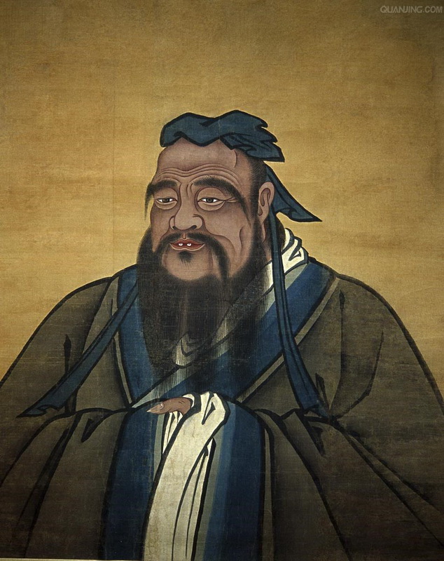 634x800 Spray Painting Chinese Saint Confucius Portrait On Oil Canvas - Confucius Painting