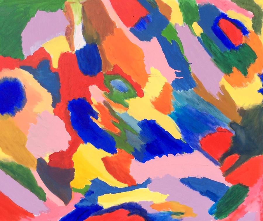 900x756 Happy And Confused Painting By Alexandra Novikova - Confused Painting