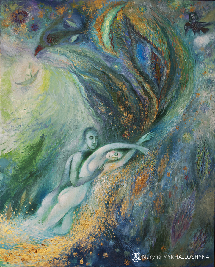 723x900 Painting Maryna Mire - Confused Painting