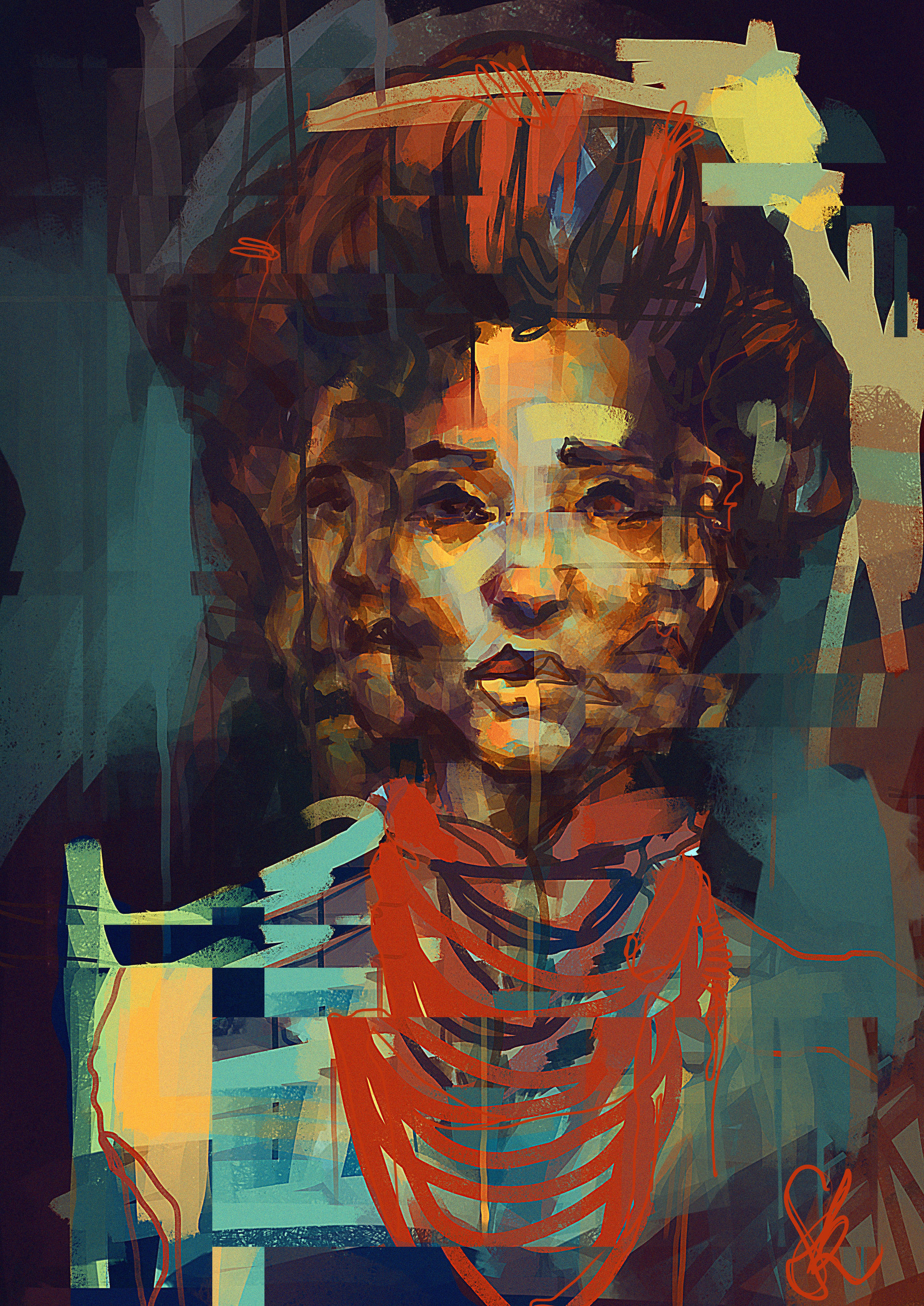 1920x2715 Sandra Knego - Confused Painting