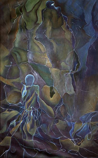 406x650 Confused Mind Struggle By Humashah - Confused Painting