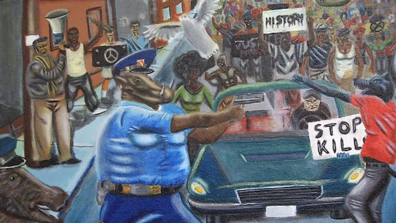 578x325 Controversial Painting Back On Wall In Us Capitol - Congress Painting