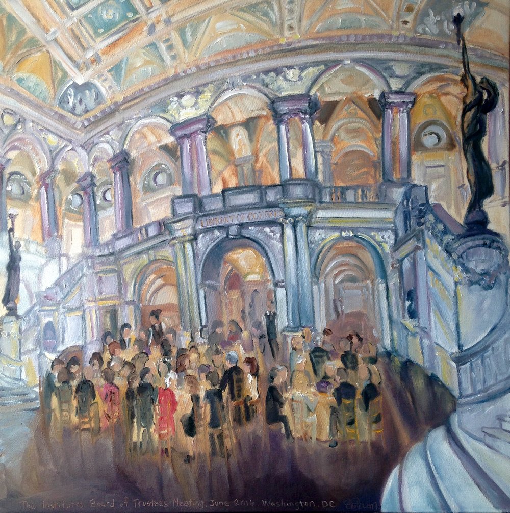 1000x1006 Live Eventsdc Event Painting Jamie Peterson Fine Artjamie - Congress Painting