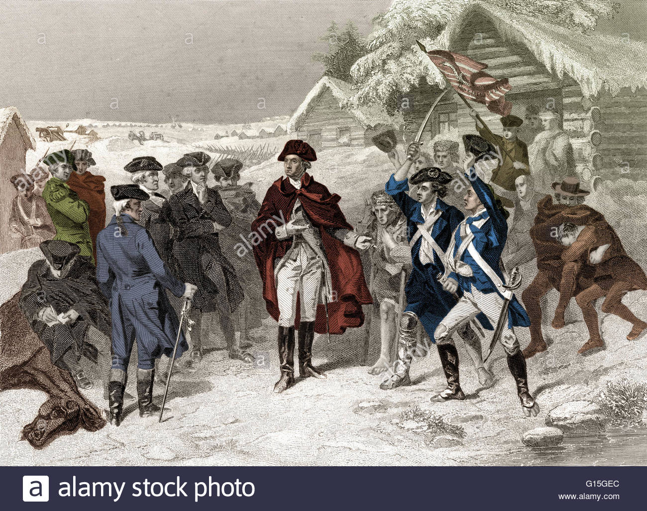 1300x1027 Painting Of Washington And The Committee Of Congress - Congress Painting