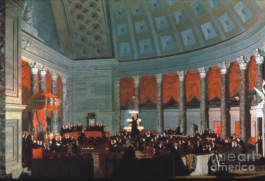 900x615 U.s. Congress - Congress Painting