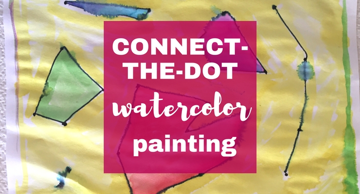 740x400 Watercolor For Kids Connect The Dots Preschool Watercolor - Connect The Dots Painting